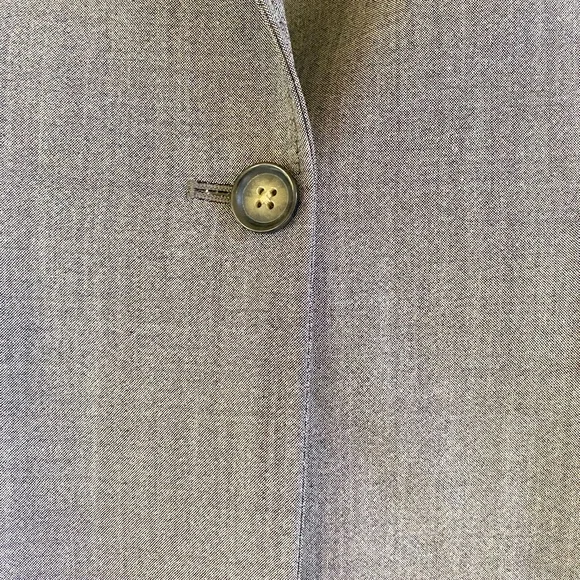 BANANA REPUBLIC LIGHT GRAY ONE BUTTON BLAZER - Picture 3 of 4